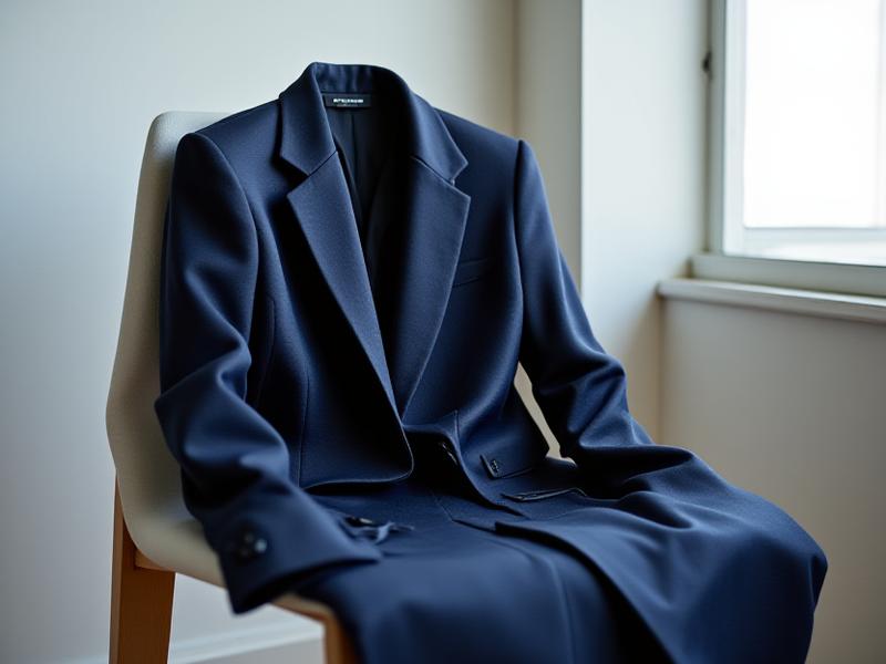 Blazer bleu marine déstructuré