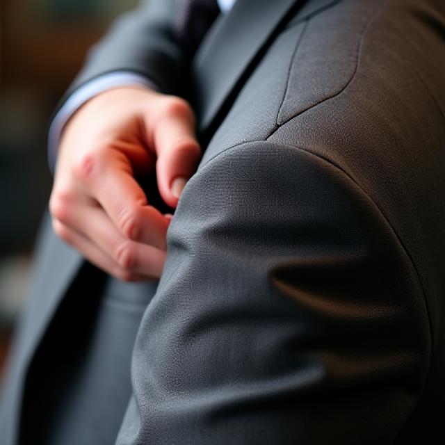 Détail de couture épaule napolitaine